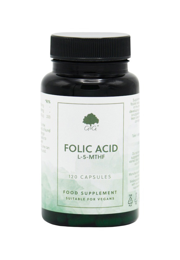 Folic Acid (5-MTHF) 400µg White Label